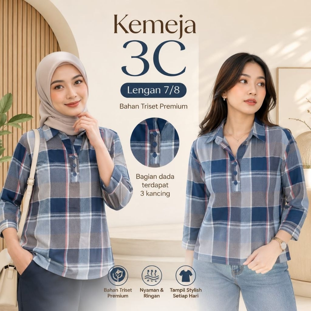 TUNIK,K3MEJA CEWEK DEWASA  [3C]