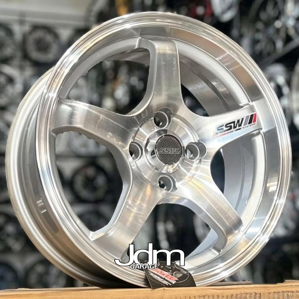 velg ring 15 ADVAN GT ORIGINAL SSW THAILAND lebar 6,5 pcd 4X100 et 38 velg racing ring 15 untuk mobi