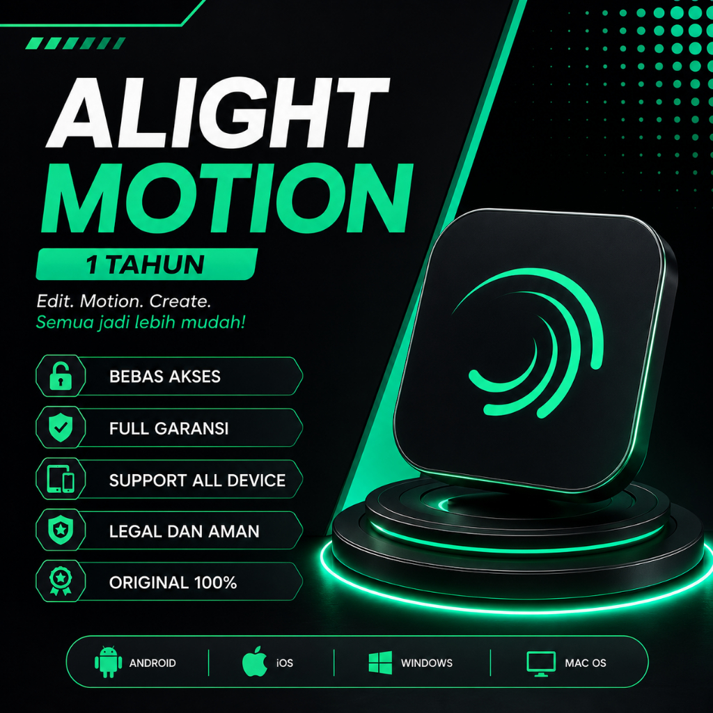 ALIGHT MOTION PREMIUM 1 TAHUN