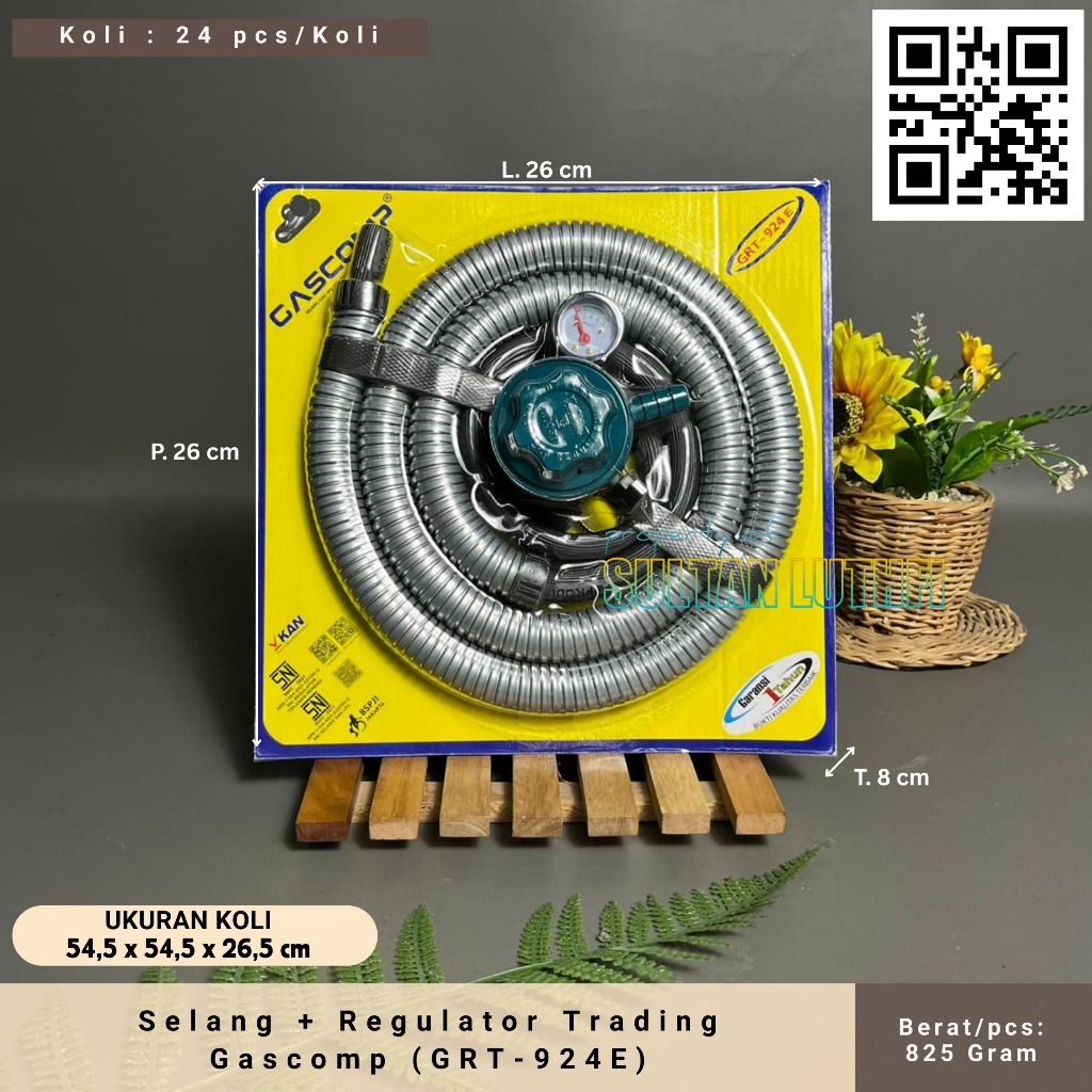 Selang + Regulator Trading Gascomp (GRT-924E)