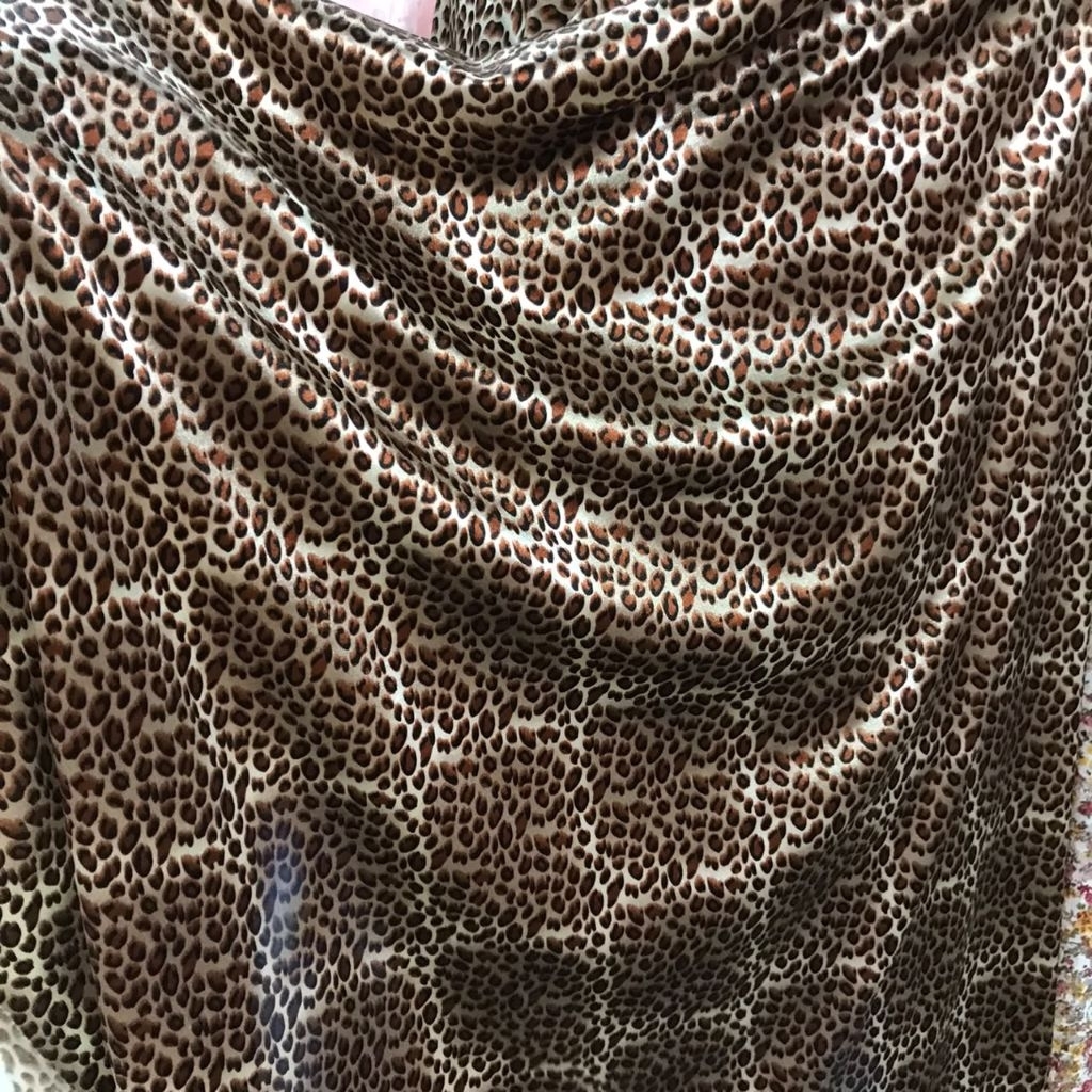 kain spandek motif leopard - kain spandex motif macan tutul - kain spandex motif macan kecil