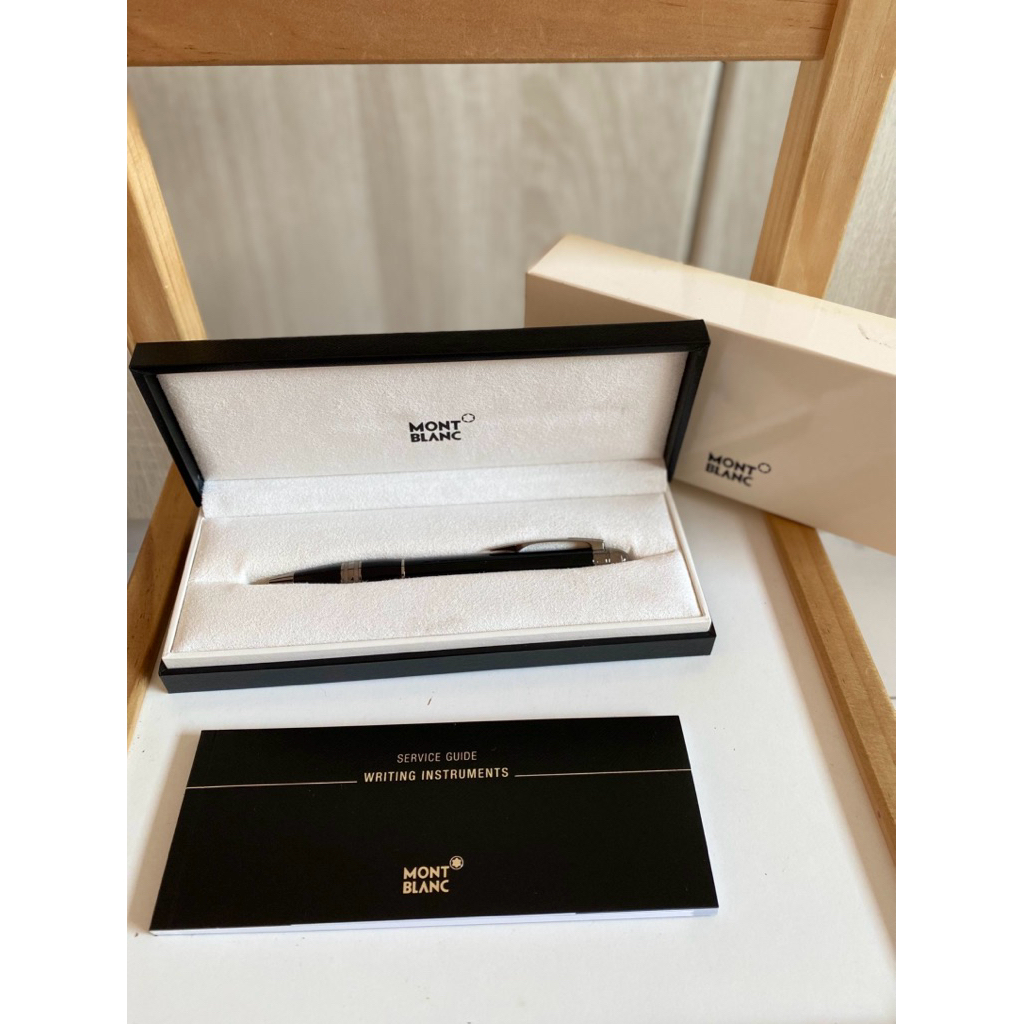 [Preloved] Montblanc StarWalker Midnight Black Resin Ballpoint Pen Original With Box Luxury Pen