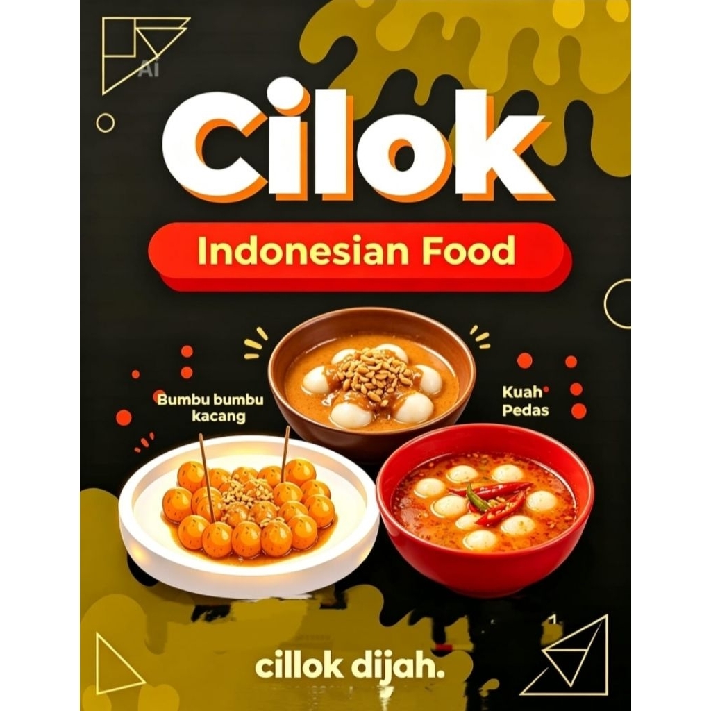 Cilok Kuah Pedas & Cilok Bumbu Kacang