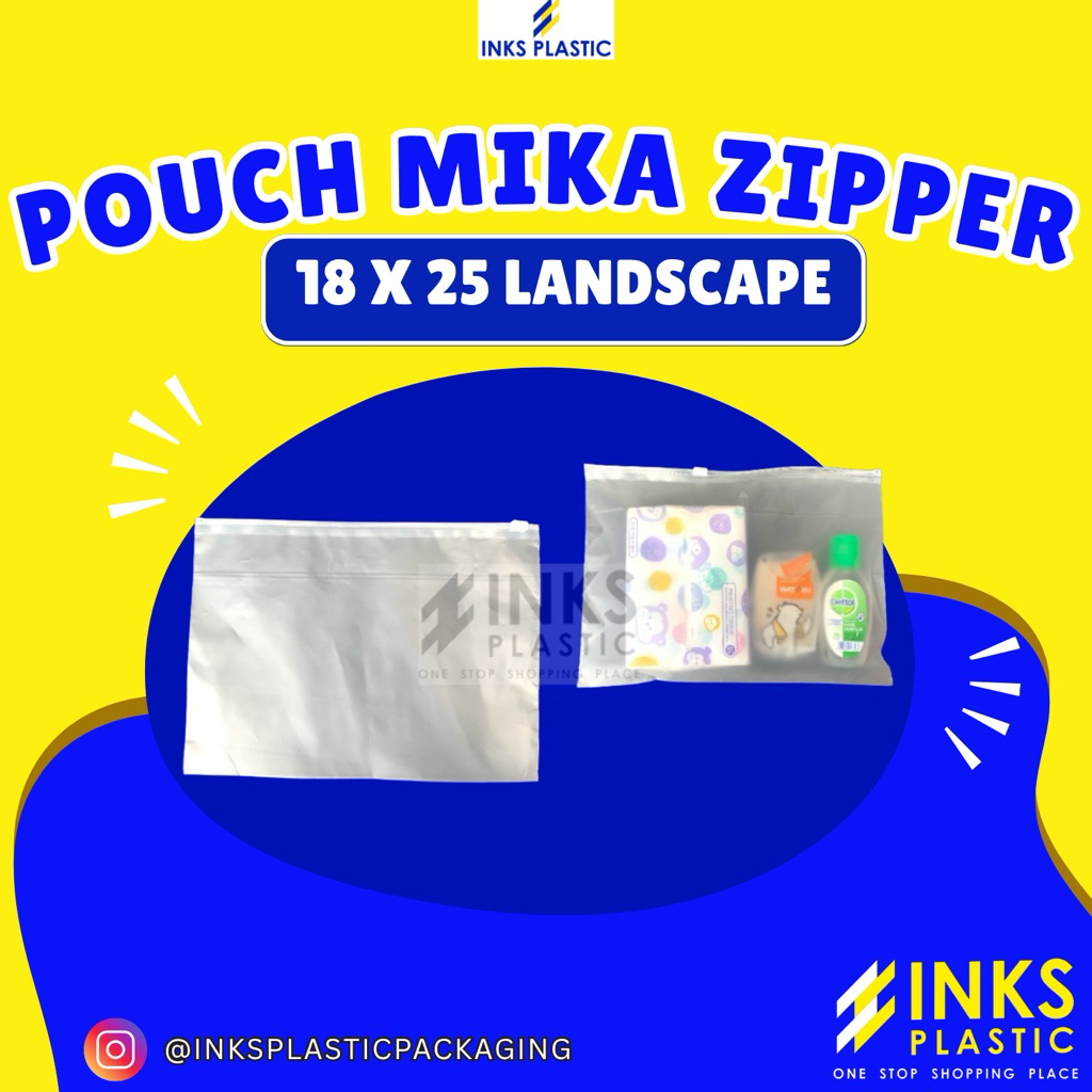 ZIPLOCK 18X25 POUCH MIKA ZIPPER POTRAIT BAG SERBAGUNA (10PCS)