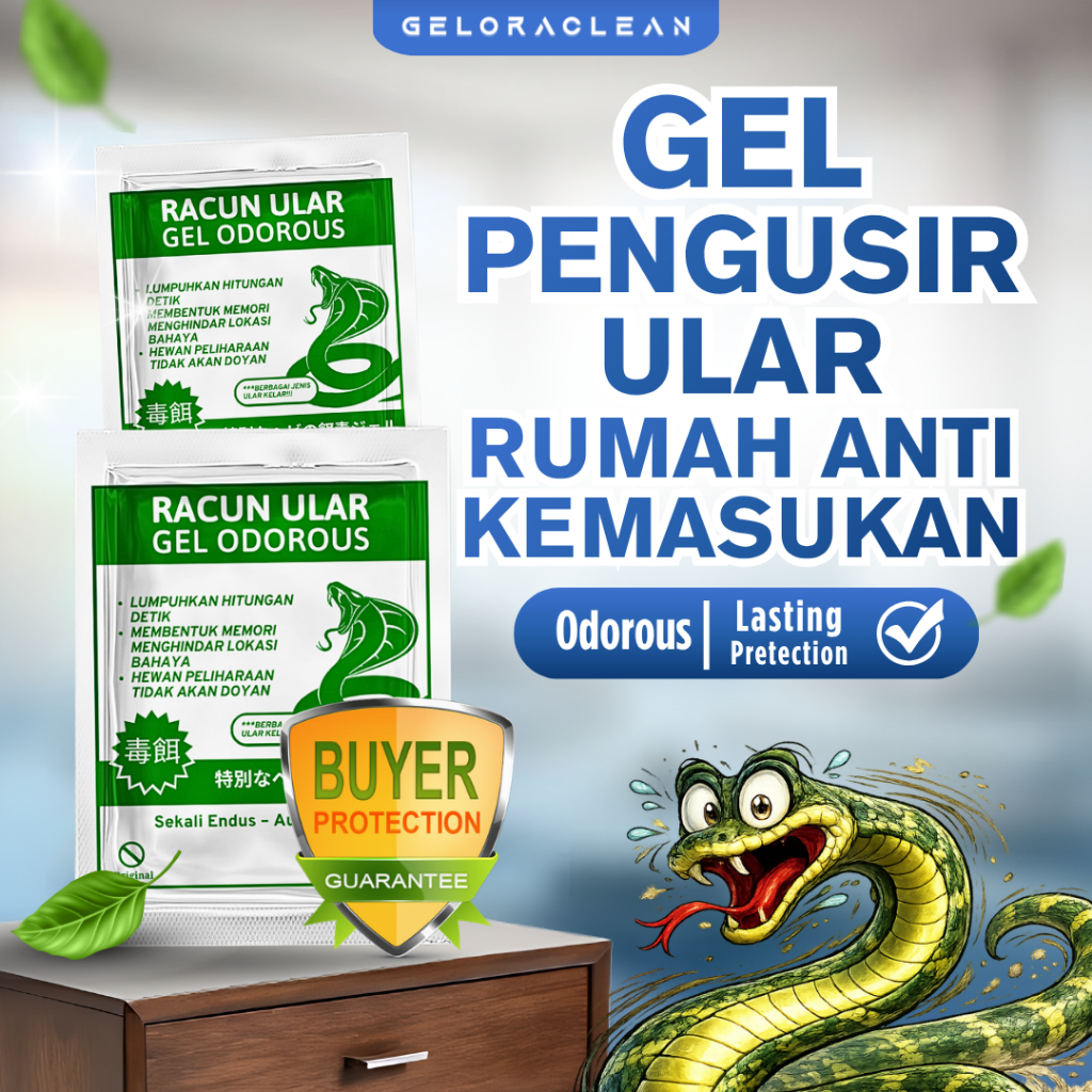 Gelora Clean ODOROUS Gel Pengusir Ular Ampuh Racun Ular Non-Toxic Pencegah Ular Masuk Rumah Aman