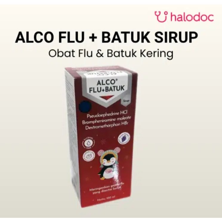 Alco Flu + Batuk Sirup 100 ml (Alco Plus DMP)