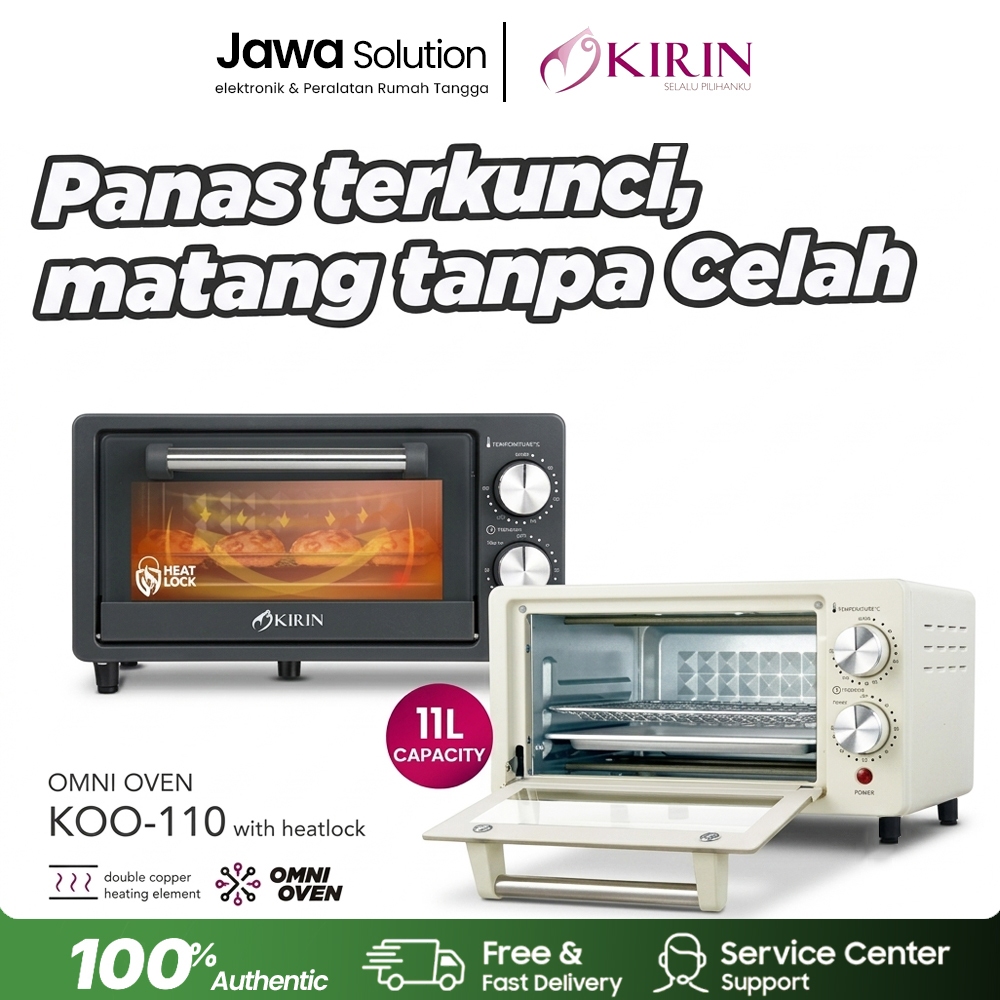 OVEN MINI KIRIN/OVEN + MICROWAVE KIRIN KBO 100M Kapasitas 10 Liter - 11 Liter - Hemat Listrik