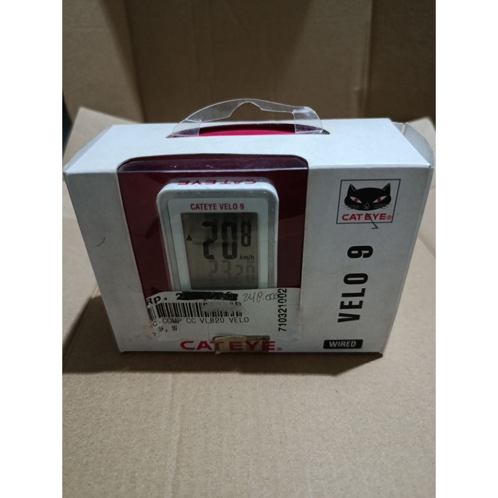 speedometer sepeda velo 9 cat eye
