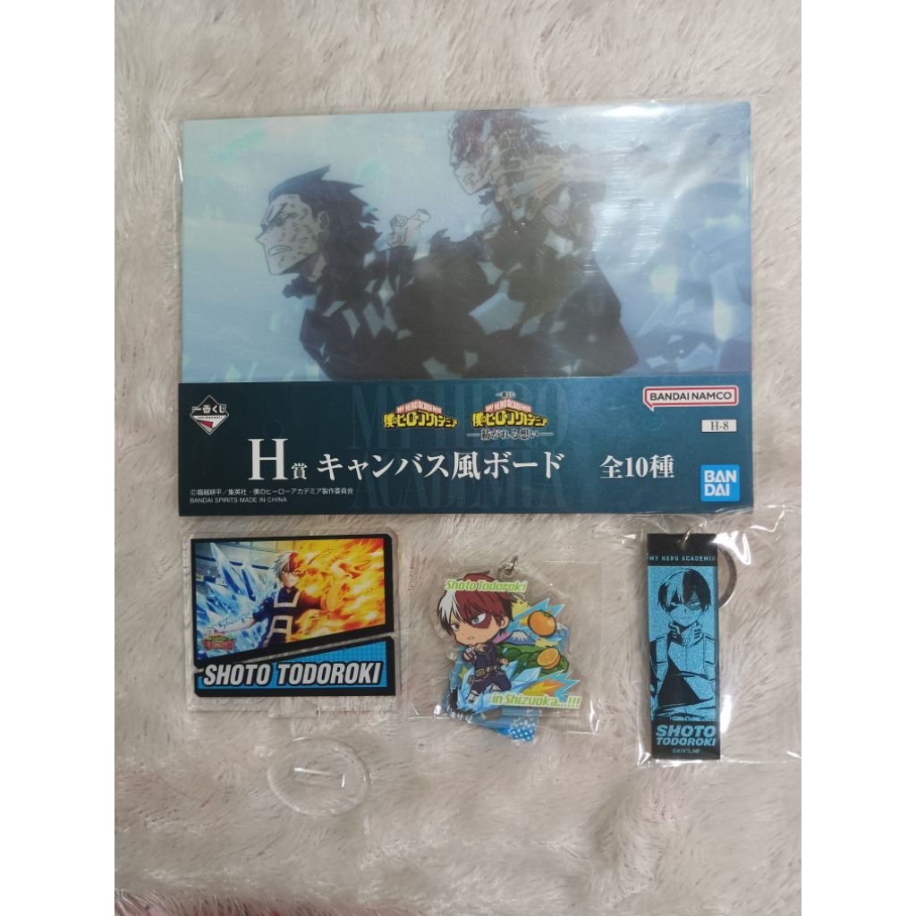 [READY] My Hero Academia Shoto Todoroki Merch Canvas Board Standee Acrylic Keychain MHA