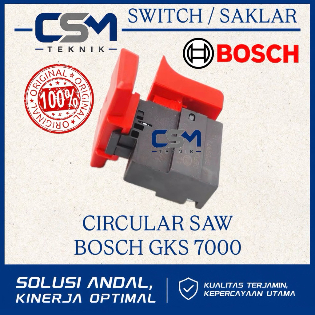 SWITCH CIRCULAR SAW BOSCH GKS7000 ORIGINAL SAKLAR MESIN SIRKEL BOSCH GKS 7000 ORIGINAL