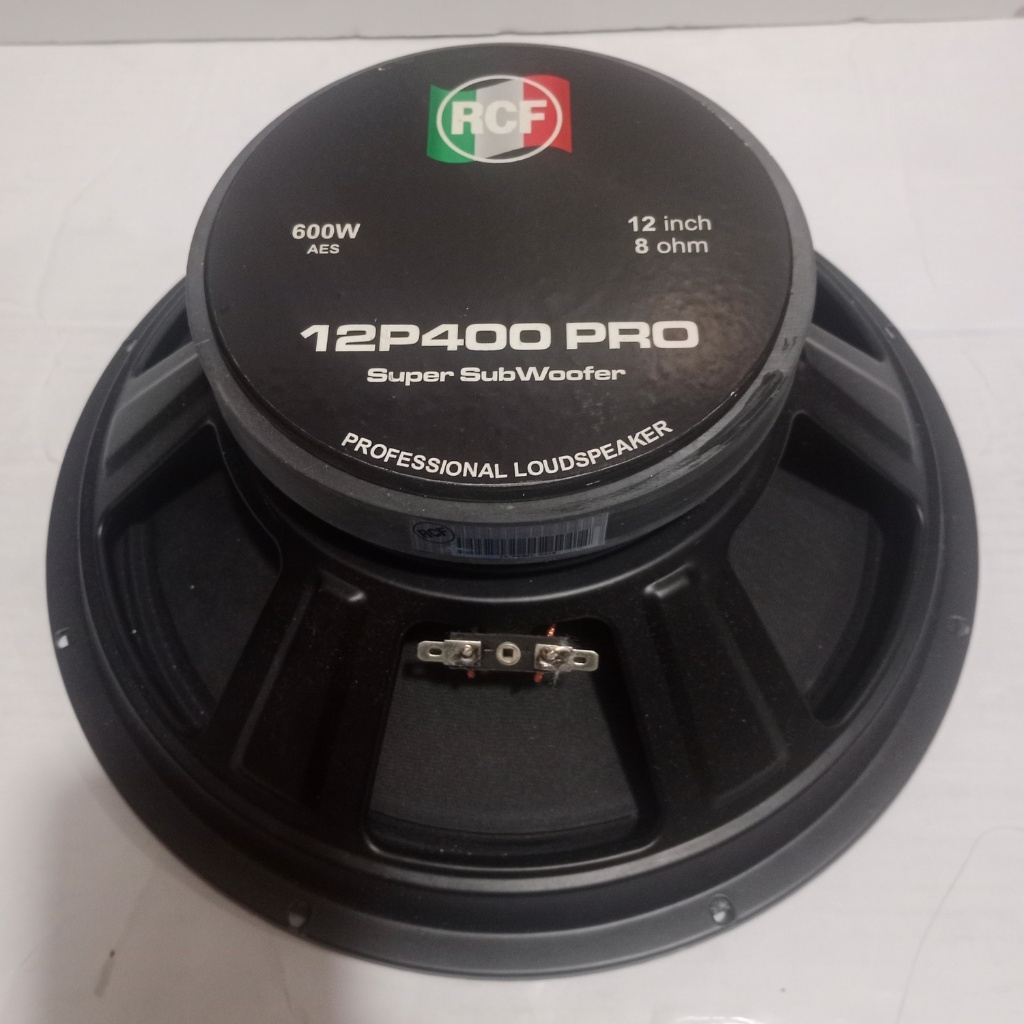 SPEAKER 12 INCH RCF SUBWOOFER 12P400 PRO GRADE A MAGNET TEBAL SUB BASS