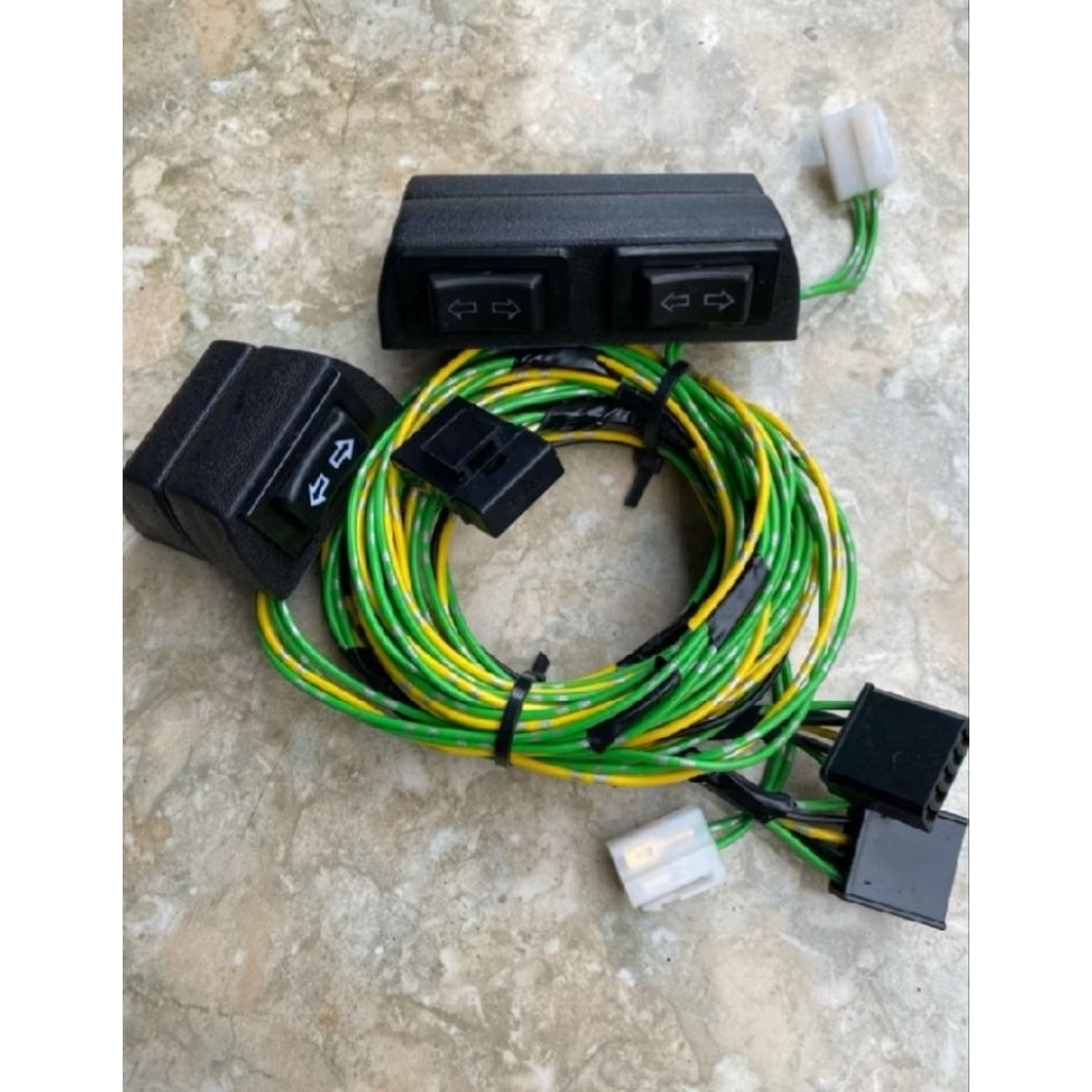saklar power window 2 pintu universal+kabel set