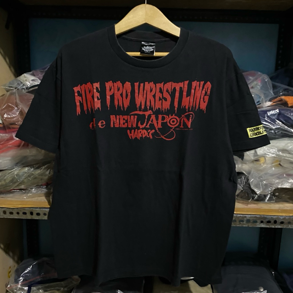 Hardcore Chocolate Japan Fire Pro Wrestling T' Hitam Size 67x58