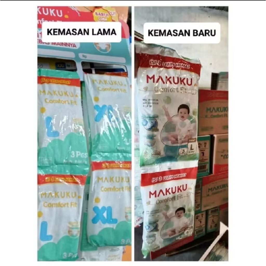 Popok Bayi Celana Makuku Comfort Fit 1 Karton