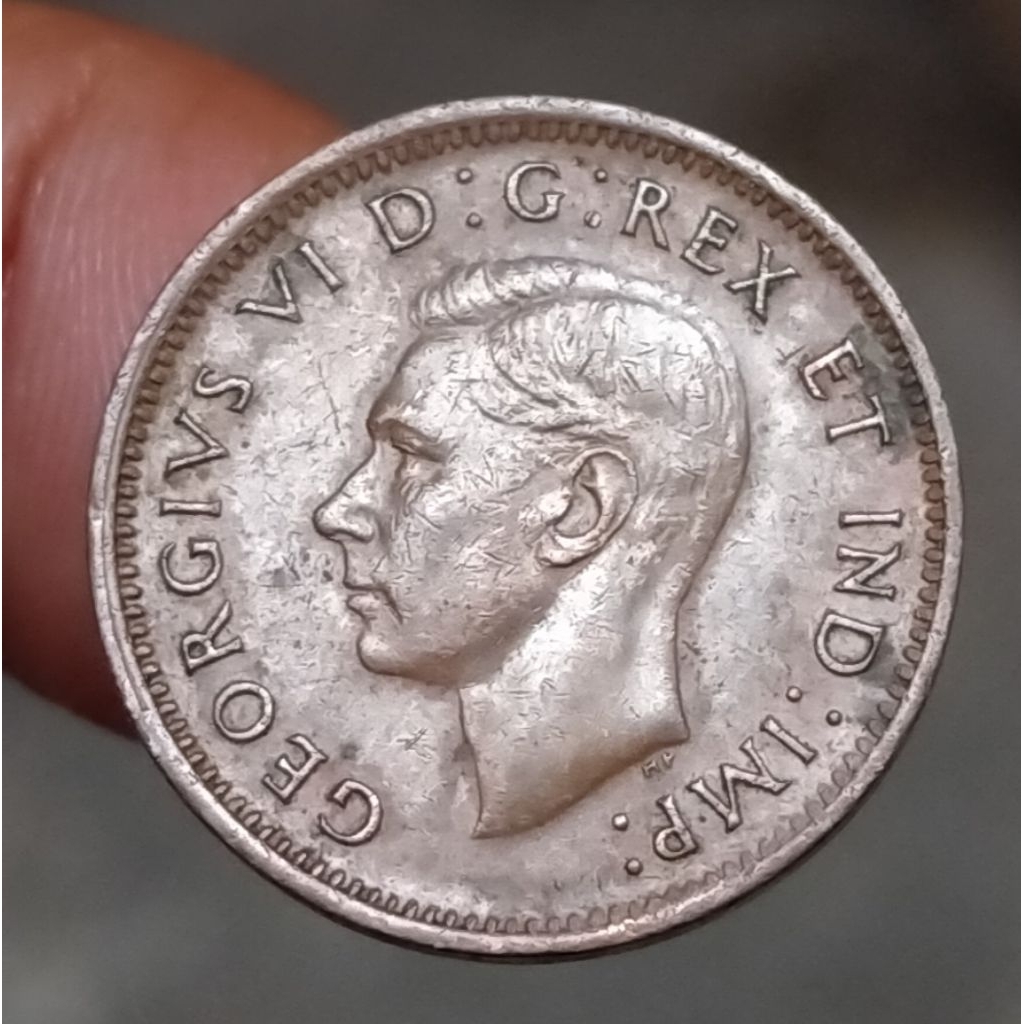 Koin Kuno Canada 1 Cent King George VI tahun 1942-47