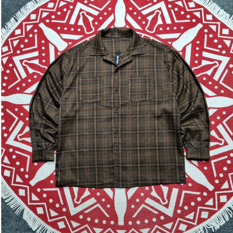 Kemeja Outher Adrer Open collar lengan panjang