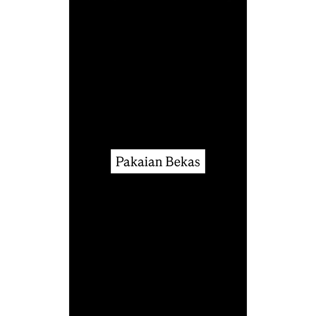 Pakaian Bekas