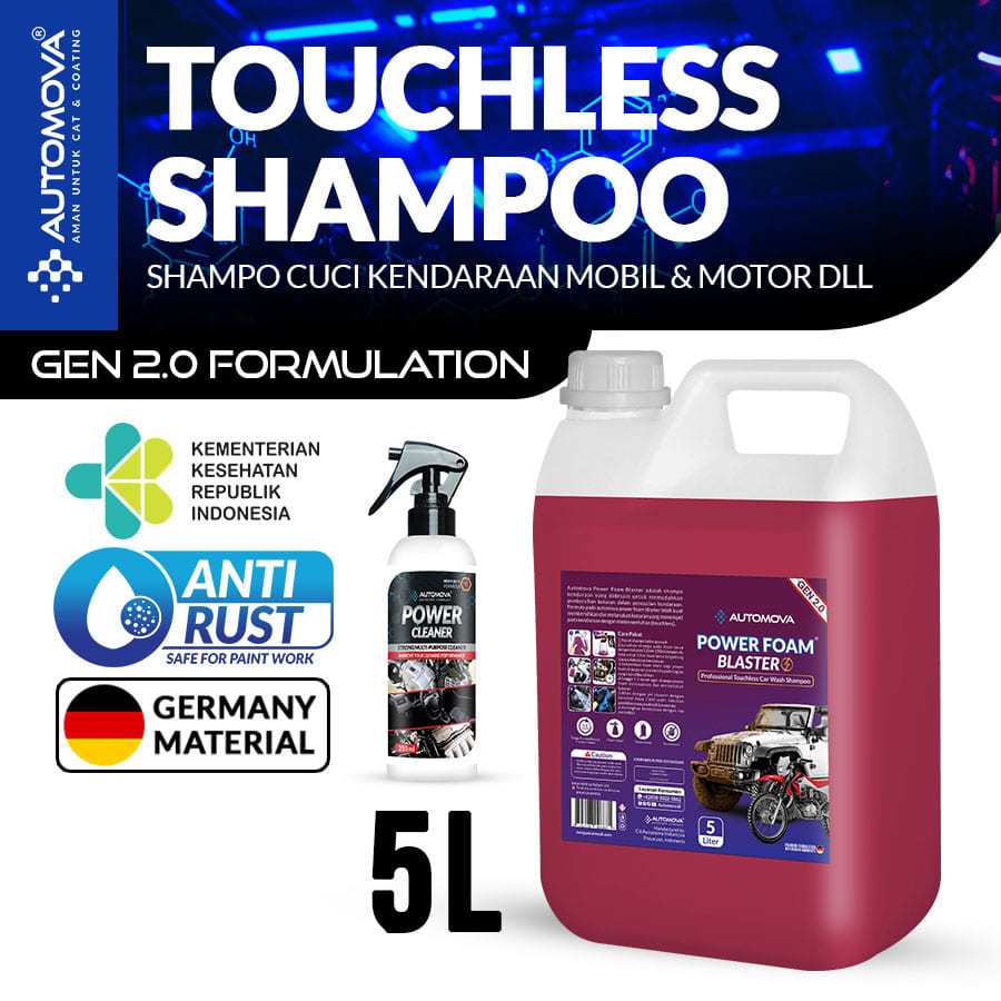 AUTOMOVA - Touchless Shampoo Cuci Tanpa Sentuh Power Foam Blaster Sabun Cuci Touchless 5 Liter