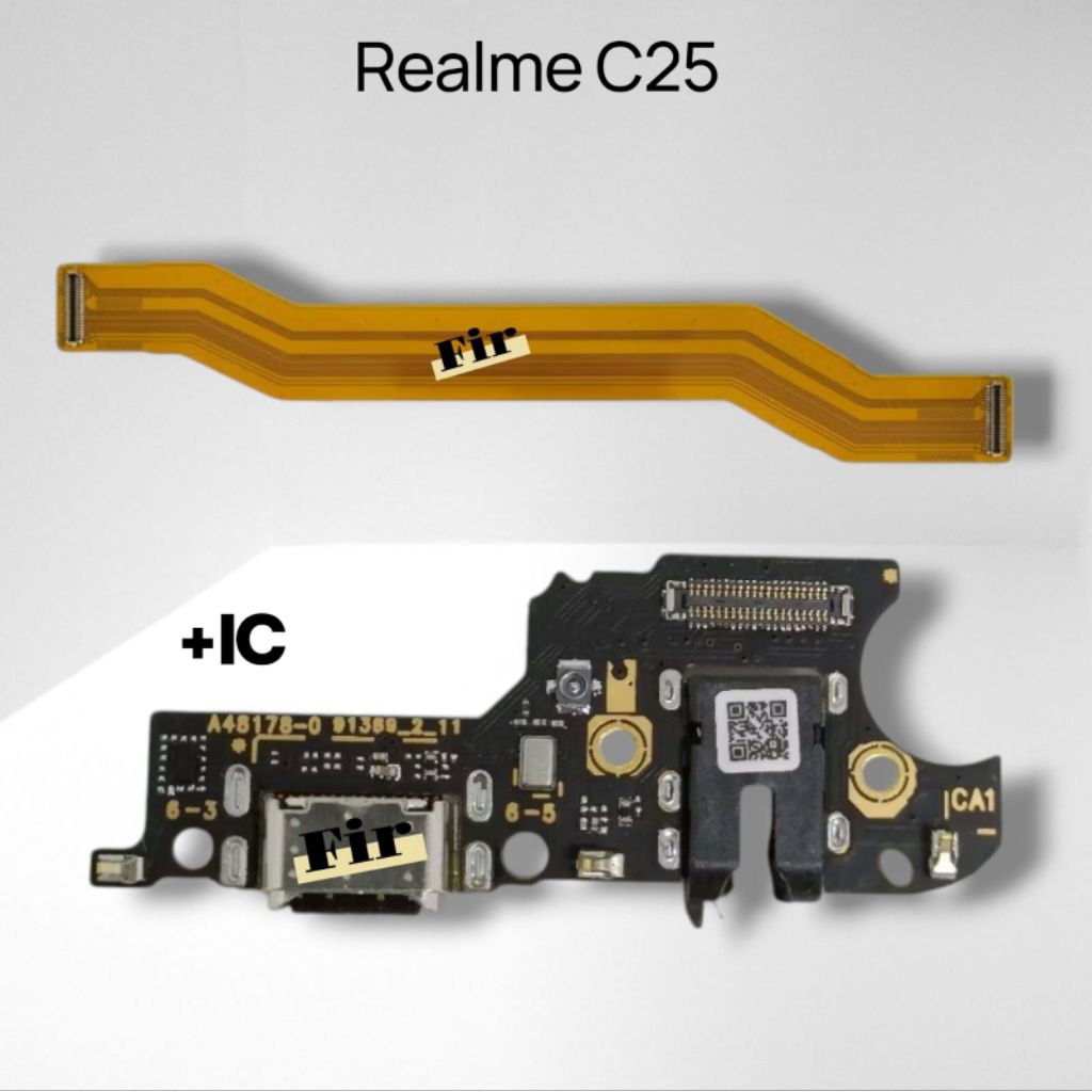 Papan Konektor Cas Realme C25 + Flexible Board Realme C25 Original