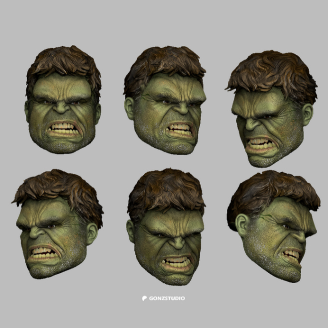 Headsculpt Head HS Hulk Spiderman Brand New Day Action Figure shf figma Marvel Legends Damtoys Vtoys