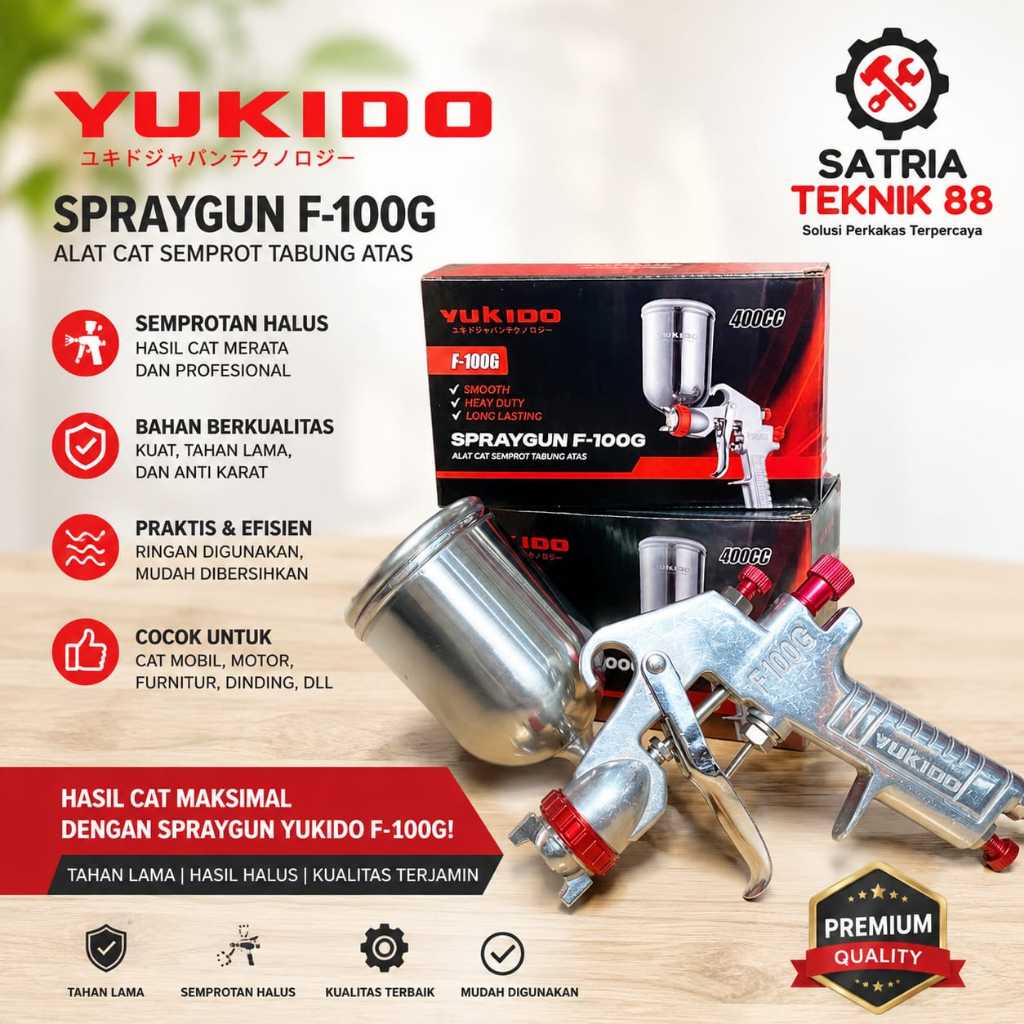 Yukido Spray Gun F-100G Japan Tech Original