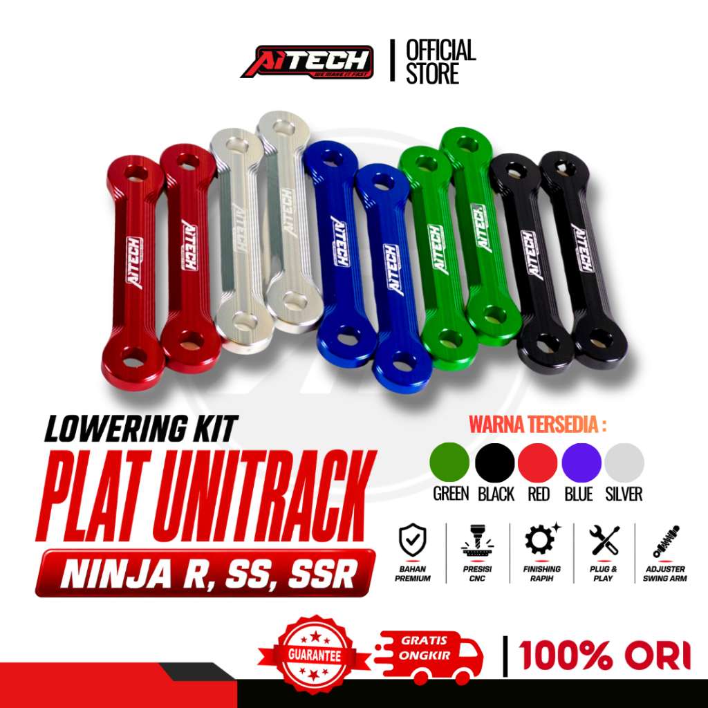 Lowering Kit Plat Unitrack Ninja R, SS, SSR Aitech