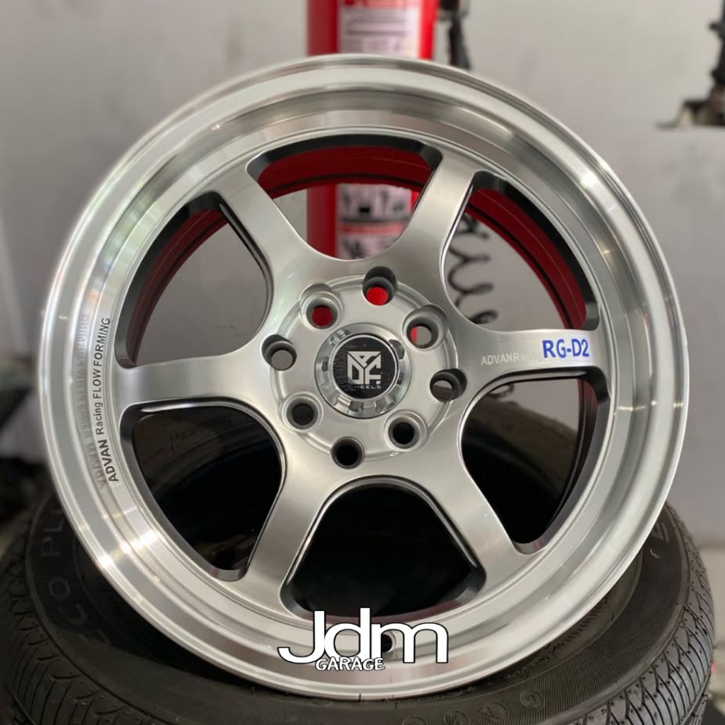 velg ADVAN RG D2 ring 15 lebar 6,5 velg racing r15 velg mobil Avanza Xenia Livina Wuling binguo kija