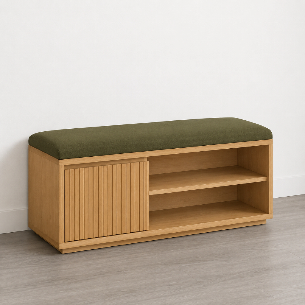 Bench Sepatu Minimalis,Rak Sepatu Bench Dudukan Sofa, Rak Penyimpanan Sepatu