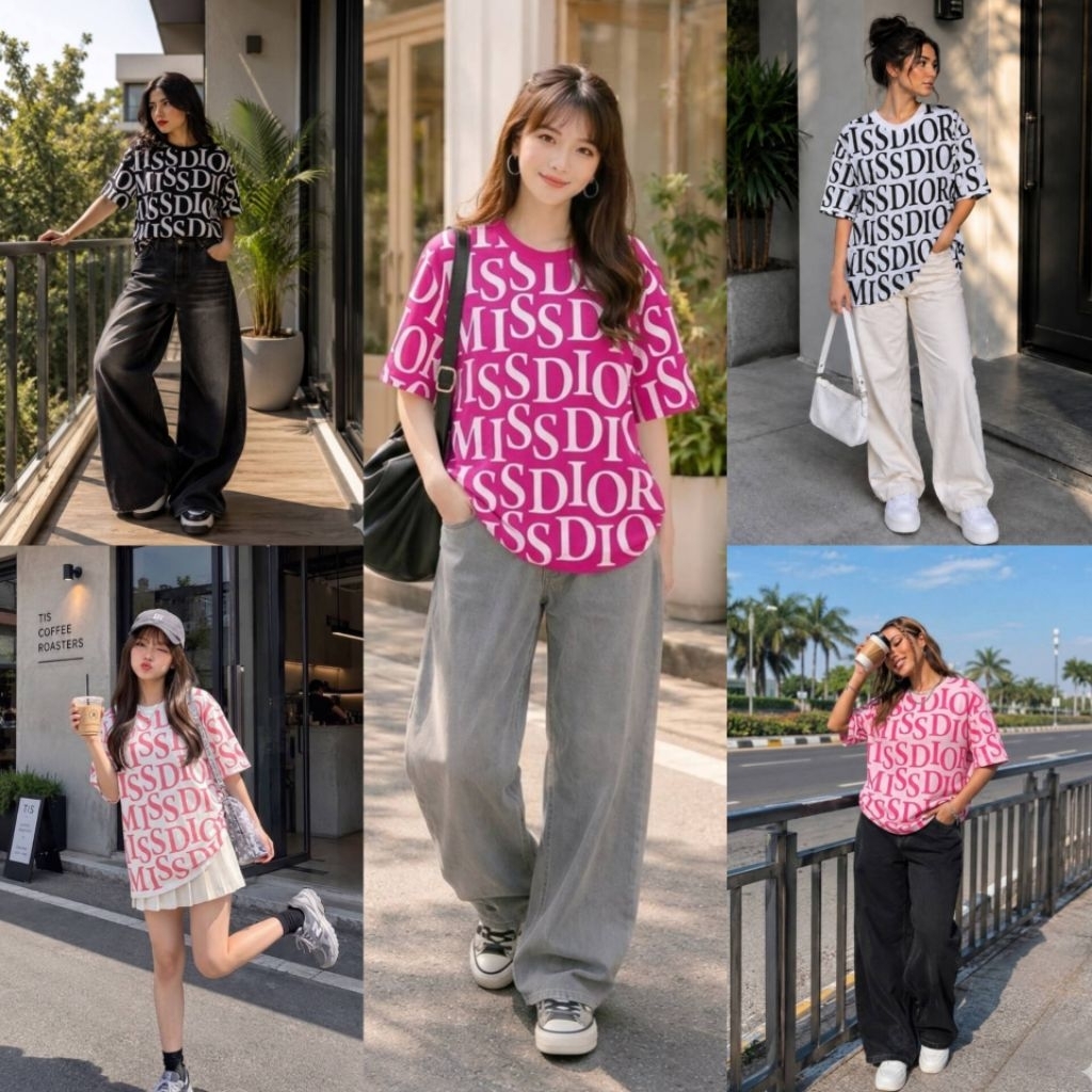 MIKIEE_MINIEE KAOS OVERSIZE JUMBO best seller Baju atasan wanita premium / Tshirt premium cewek