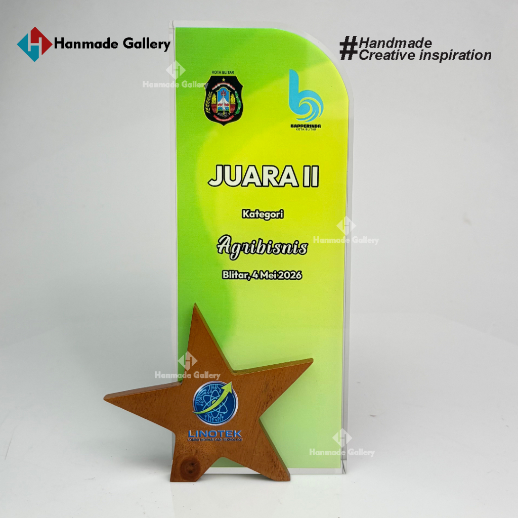 PLAKAT SOUVENIR RESIN CUTOM BAPERINDA BLITAR