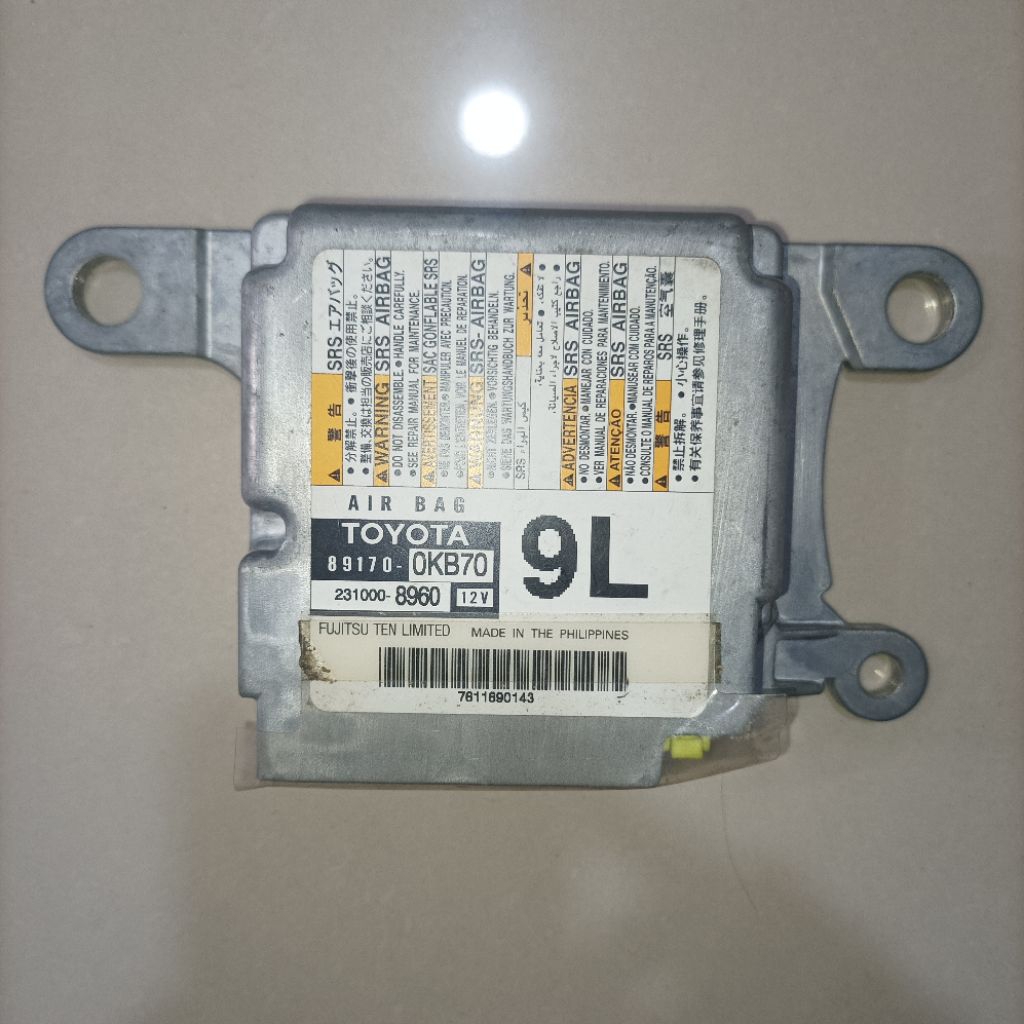 ECU MODUL SENSOR AIR BAG AIRBAG ALL NEW HILUX REVO ORIGINAL 89170-0KB70