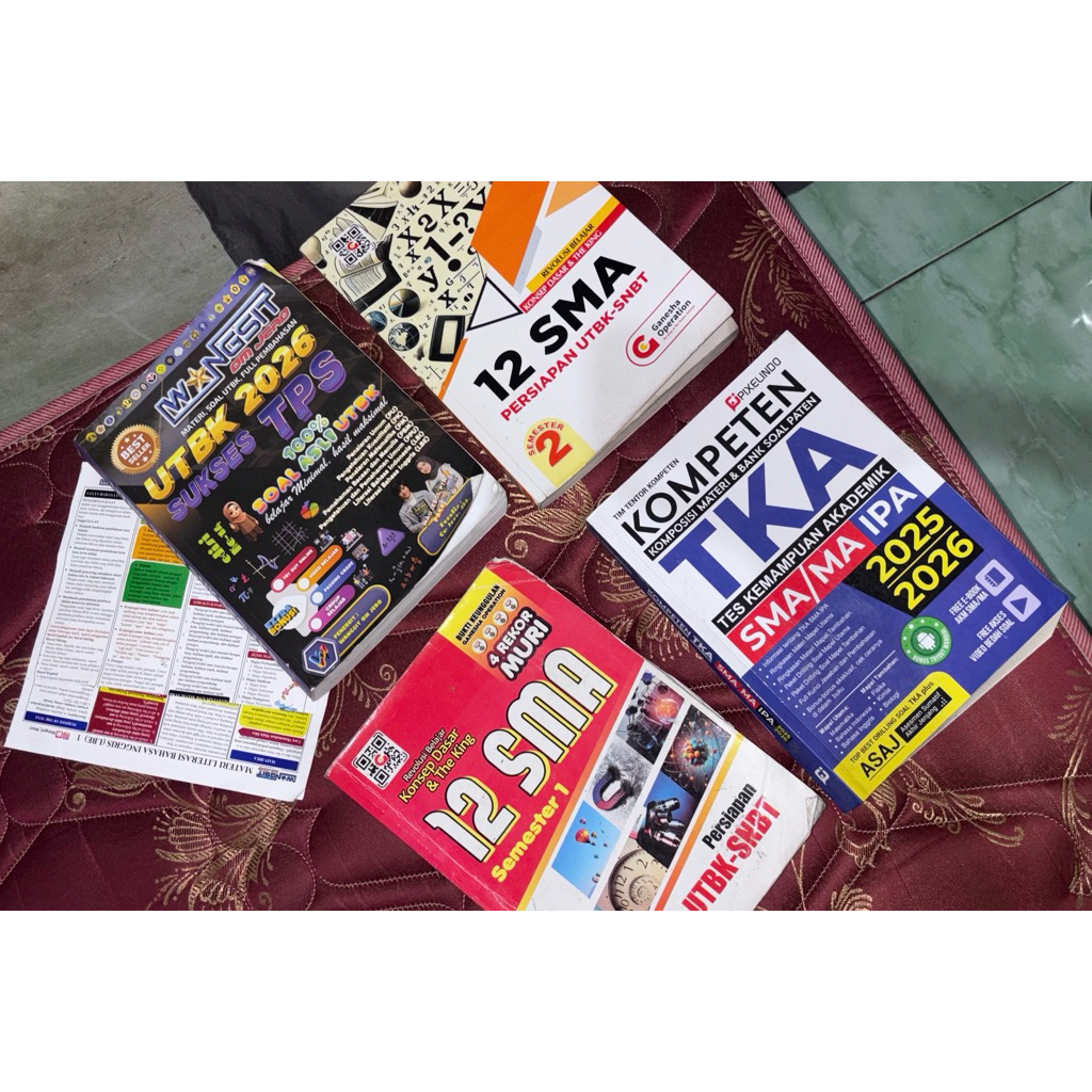 Wangsit UTBK 2026 + TKA SMA IPA 2025/2026 + GO Kelas 10-11 | Paket Buku Preloved