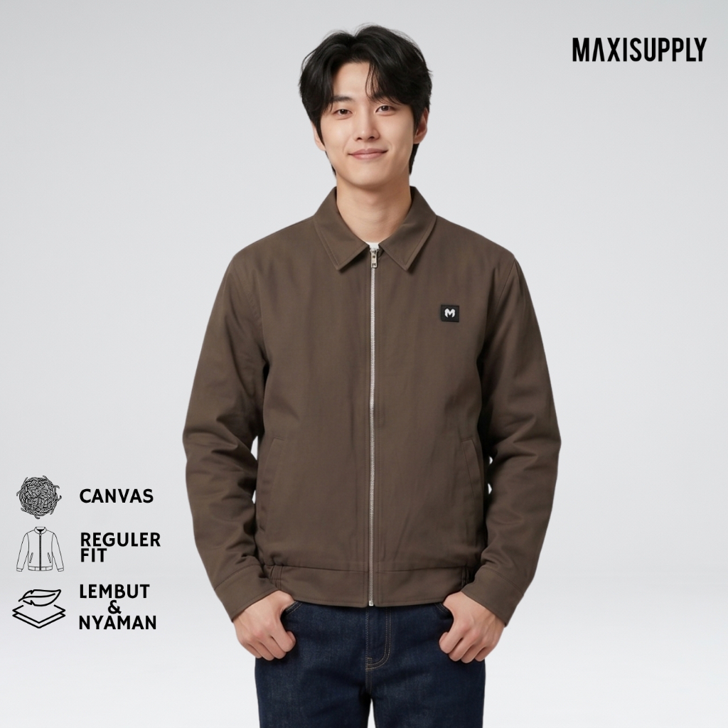 Maxisupply Work Jacket Basic Brown