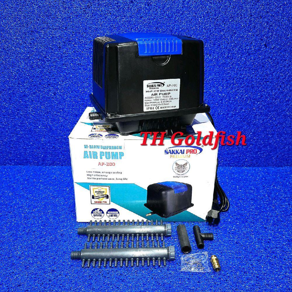 SAKKAI PRO Pompa Udara Aerator Aquarium Kolam Ikan SAKAI AP-200