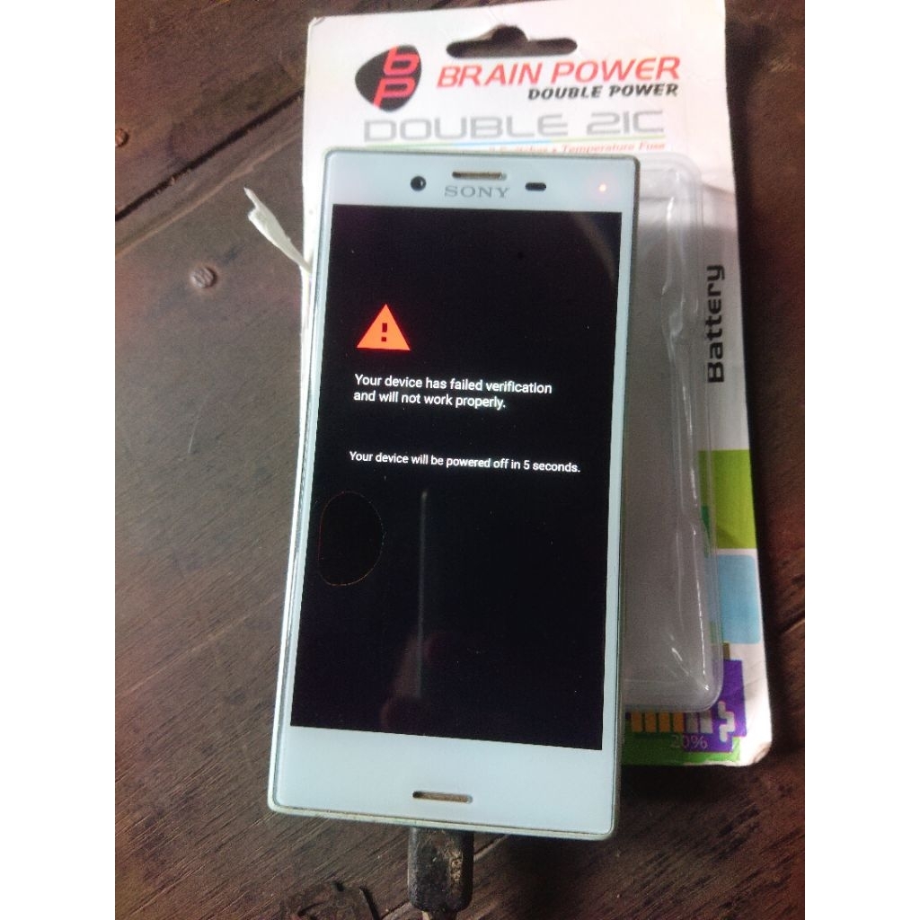 Sony Xperia x compact minus bootlop