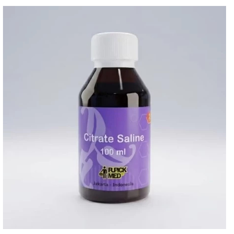 Reagen CITRATE SALINE (HAYEM) Larutan Hitung Eritrosit Sel Darah Merah Reagen Sitrat Salin 100ml   B