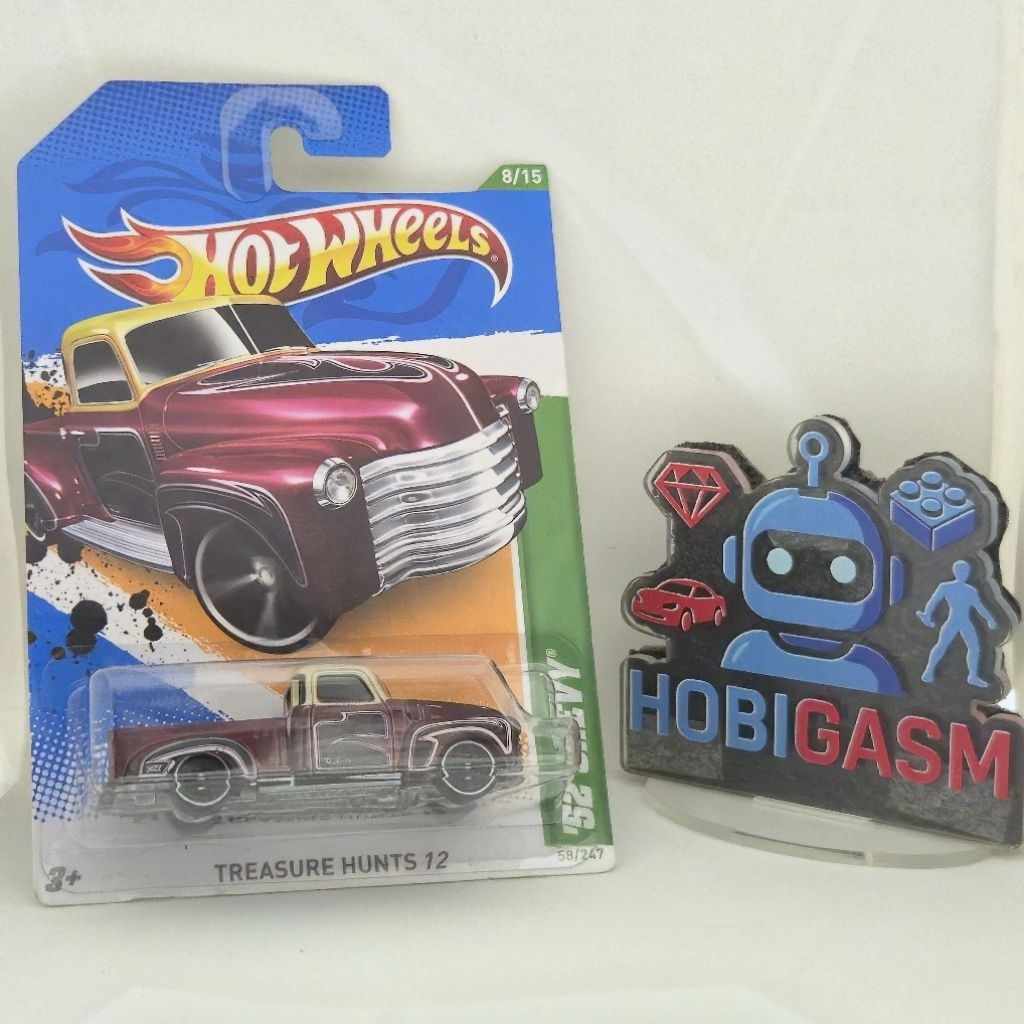Hotwheels 52 Chevy Treasure Hunt | Red Maroon | Rare Item