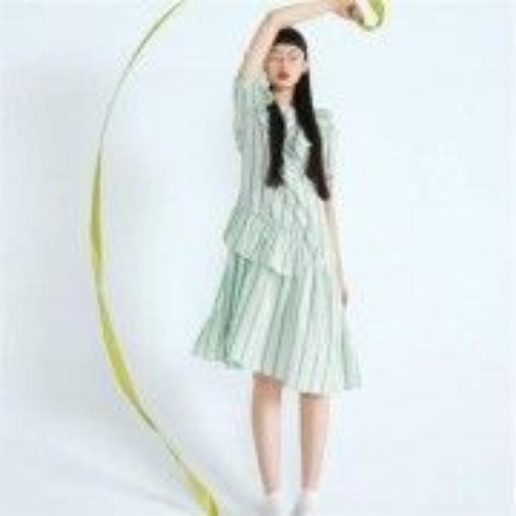 KUOSE ruffle dress asimetris ala nagita