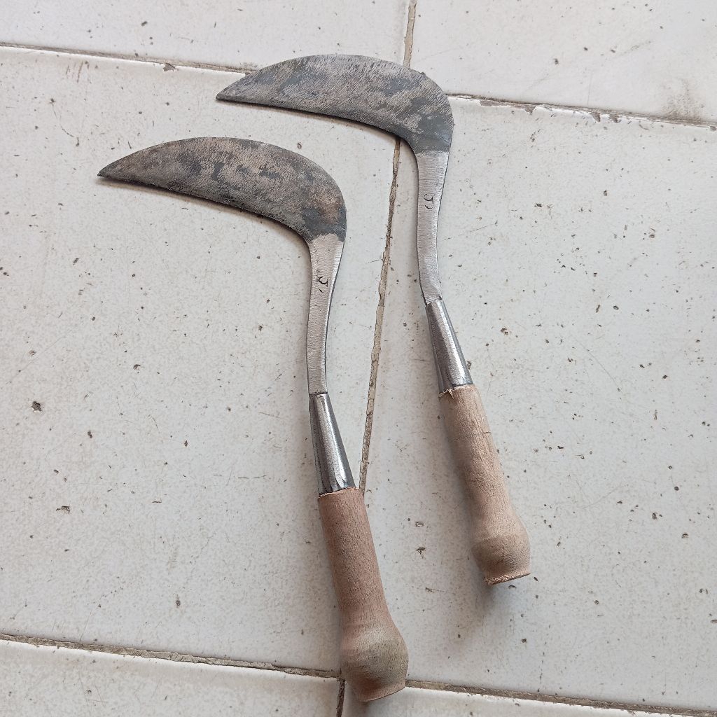 Sabit Mini Potong Rumput Baja Asli Tajam Mudah Digunakan