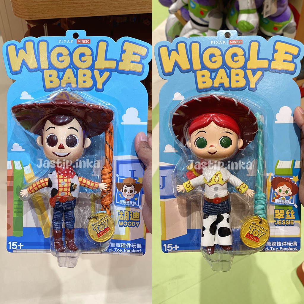 Miniso x Toy Story - Wiggle Baby Jessie Woody / Vynil pendant Original Miniso