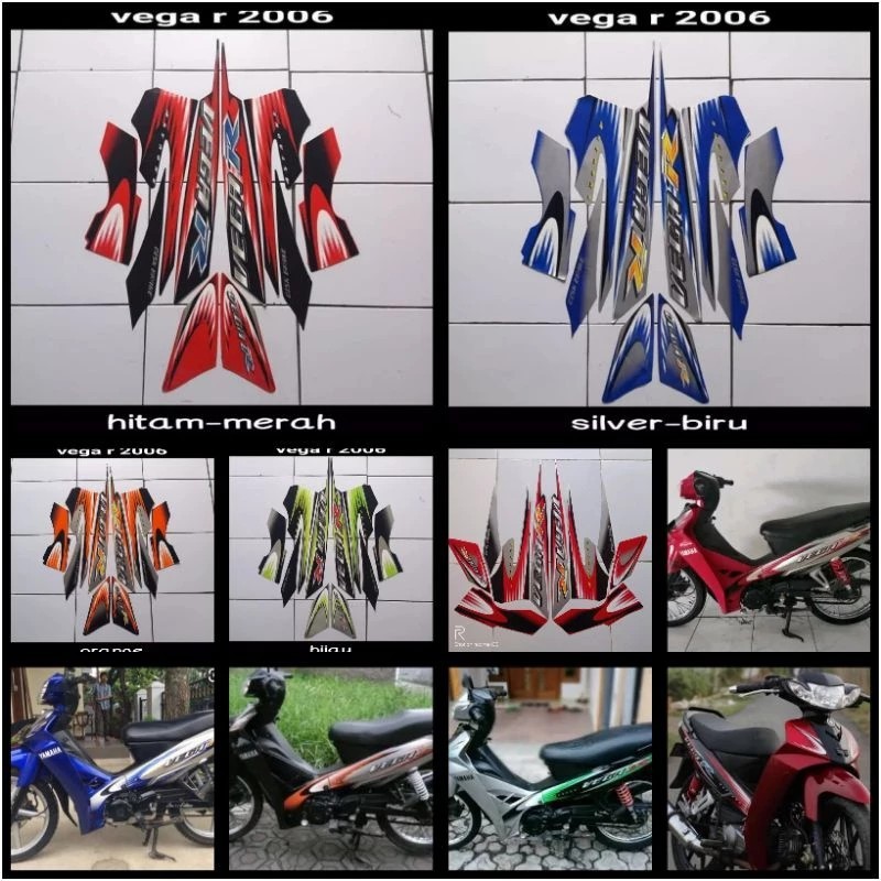 STRIPING STANDART YAMAHA VEGA R 2006 STIKER BODY VEGA R 2006 LIS BODY VEGA R 2006 TERMURAH TERLARIS