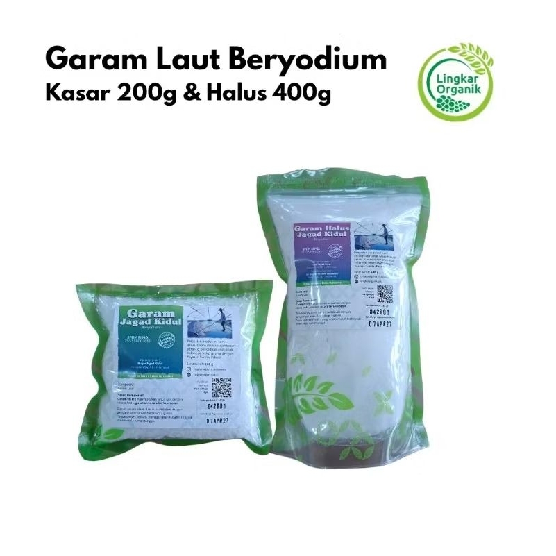 Garam Laut berYodium Lingkar Organik