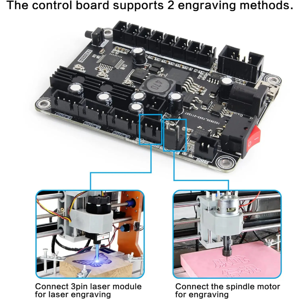 TerbaruCNC Motherboard GRBL 1.1 Type C Port CNC Engraving Machine Control Board 3-Axis with Offline 