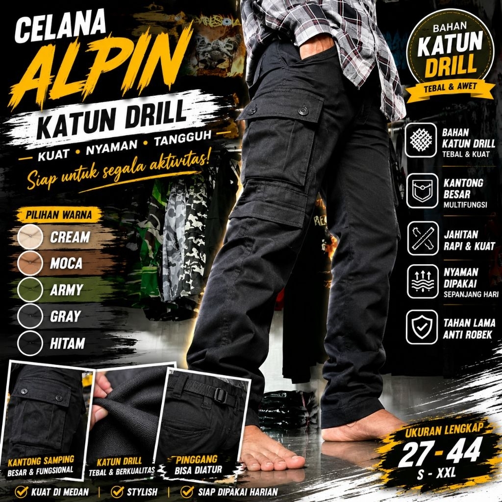 COD Celana alpin / Celana alpin panjang / Celana alvin / Celana alfin / Celana alfina / Celana alpin