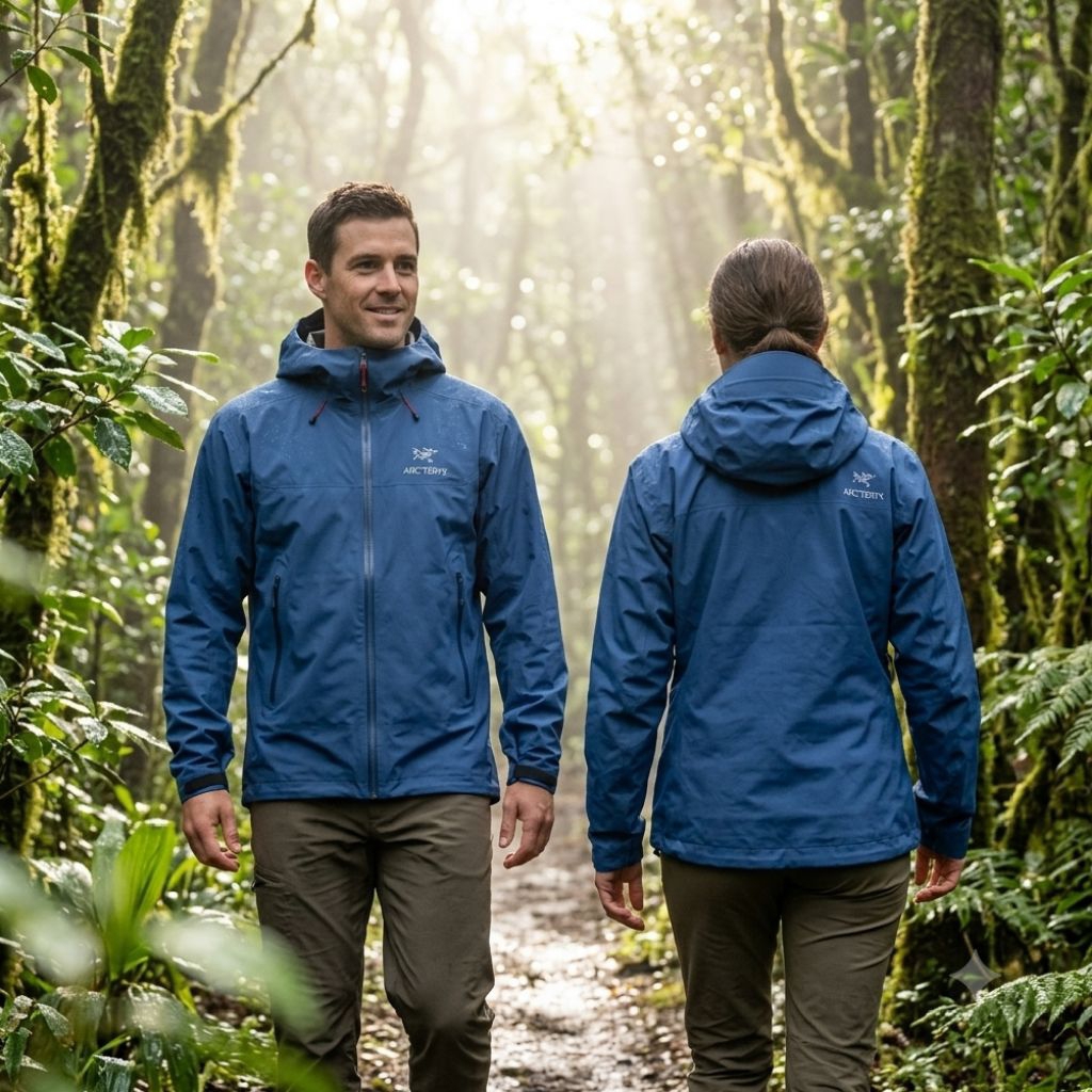 Jaket Gorpcore Arcteryx Hiking Windbreaker - Jaket Gunung Trekking Pendaki Pria Wanita Windproof