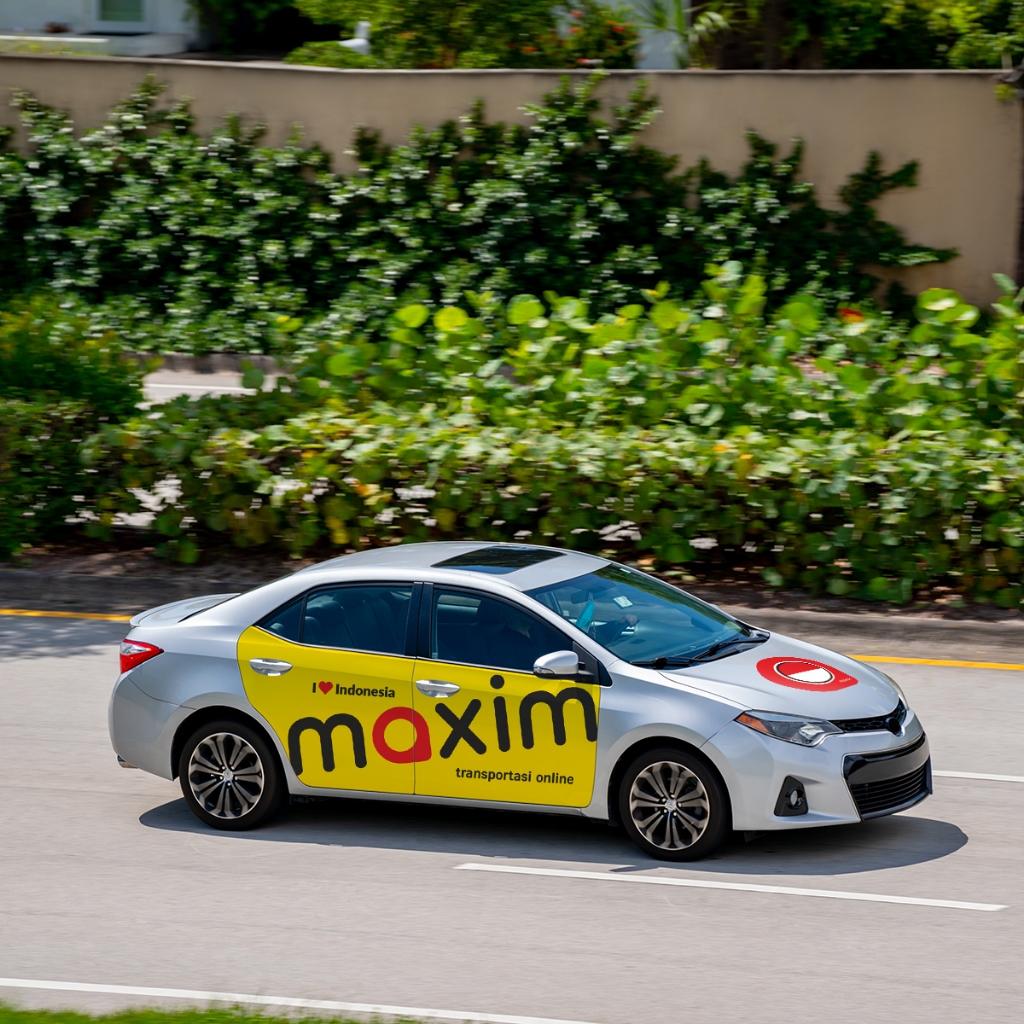 MAXIM - Sticker Mobil Full Branding Logo