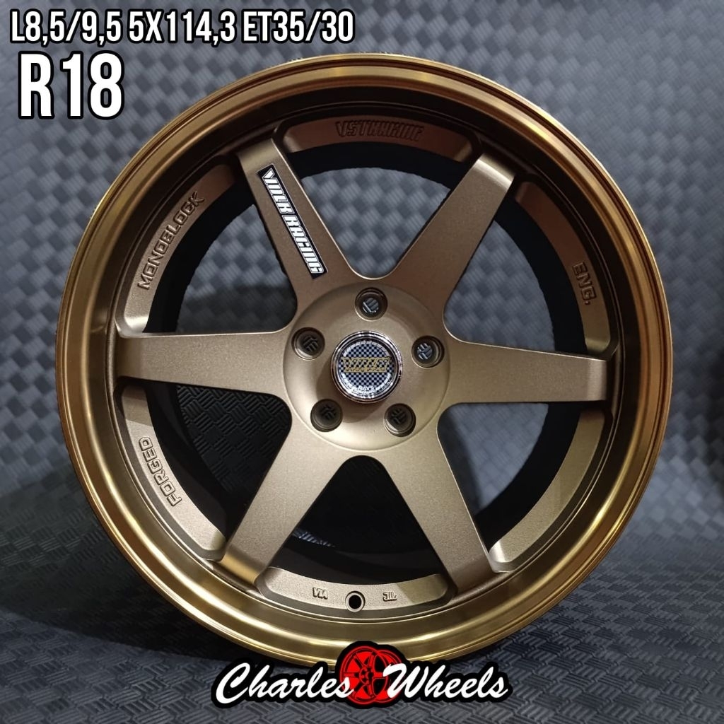VELG TE37 RING 18 BRONZE BELANG LEBAR