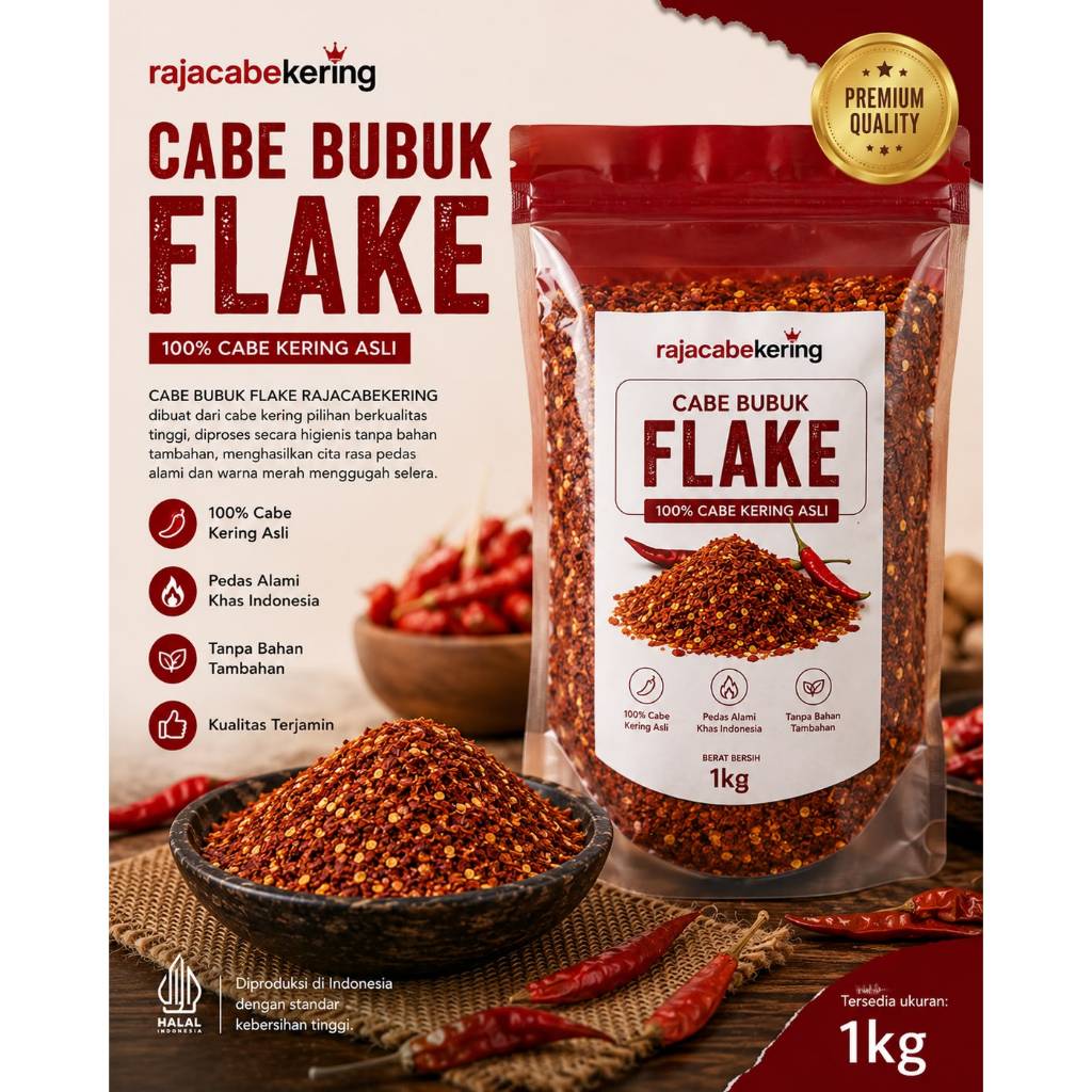 Cabe Flakes 1kg | Chili Flakes