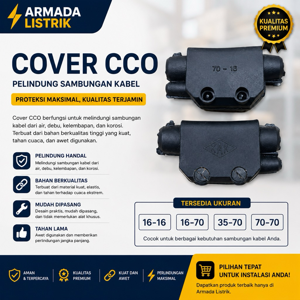 Cover cco merk kak pelindung sambungan kabel