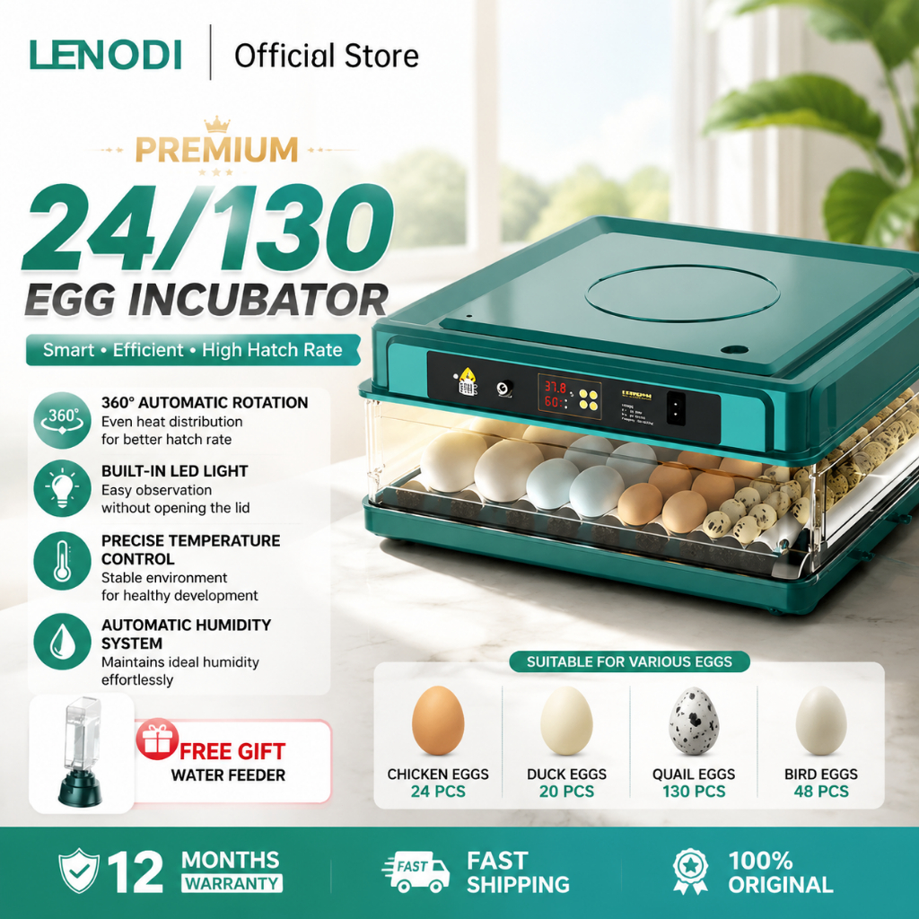 30/64/38/24 Buah Inkubator Otomatis Penuh Inkubator Ayam Cerdas Tempat Tidur Air Otomatis Inkubator 